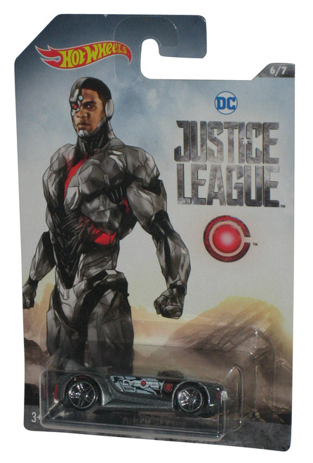 DC Justice League Hot Wheels (2017) Cyborg Quick N' Sik Toy Car 6/7