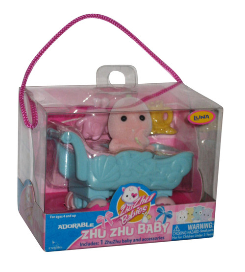 Zhu Zhu Babies Luna (2010) Cepia Toy Plush Figure Set