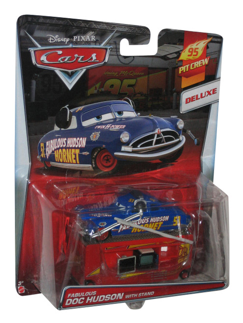 Disney Cars Movie Fabulous Hudson Hornet with Stand Deluxe 95 Pit Crew Toy Car