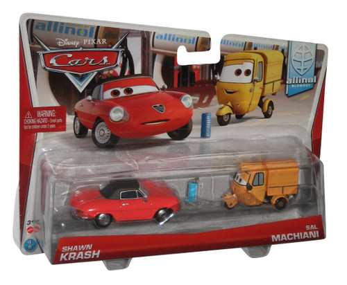 Disney Cars Movie Shawn Krash & Sal Machiani Allinol Blowout Toy Car Set