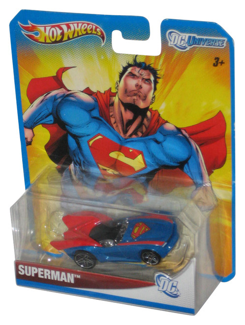 DC Universe Hot Wheels Superman (2012) Mattel Die-Cast 1:64 Toy Car