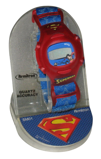 DC Comics Superman Armitron Quartz Red & Blue Watch SM01