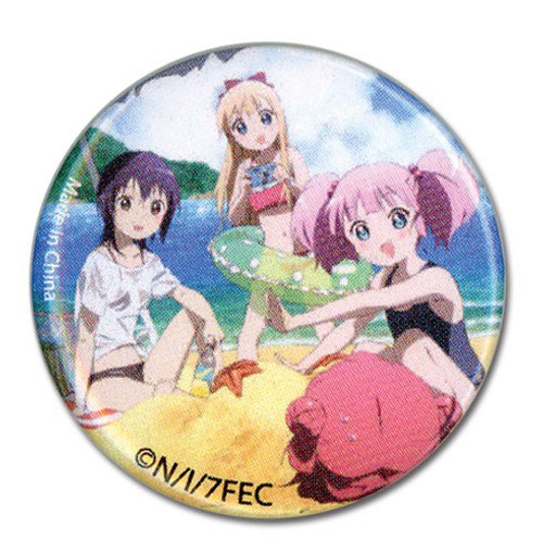 Yuri Yuri Beach Group Characters 1.25" Anime Button GE-16247