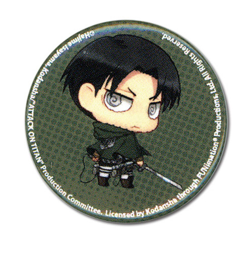 Attack On Titan Levi Anime Button GE-16197