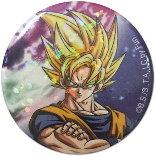 Dragon Ball Z Super Saiyan Goku Licensed Anime Button GE-16876