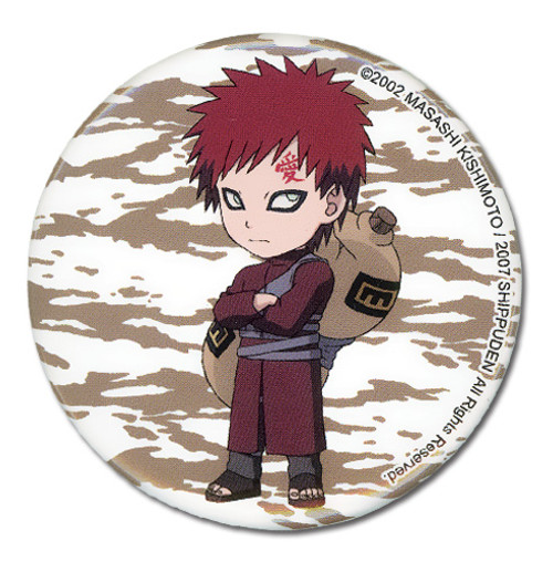 Naruto Shippuden Kazekage Gaara Anime Button GE-6633