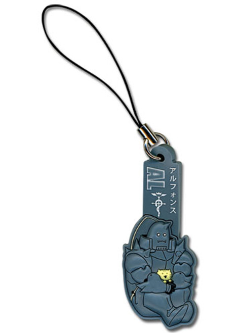 Full Metal Alchemist Alphonse Kitten Anime Cell Phone Charm Keychain GE-6274