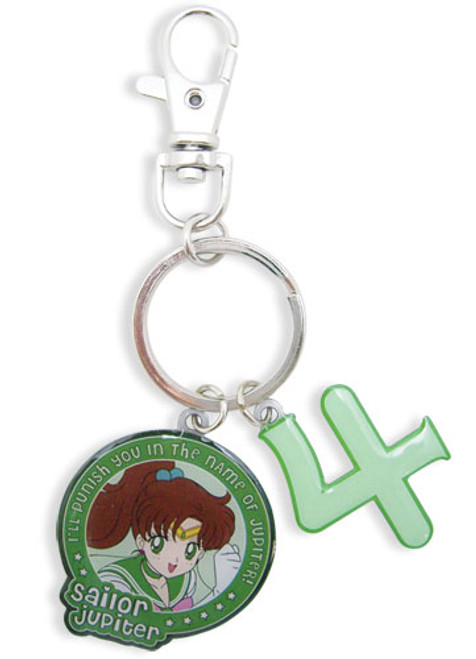 Sailor Moon Jupiter & Symbol Anime Metal Keychain GE-5109