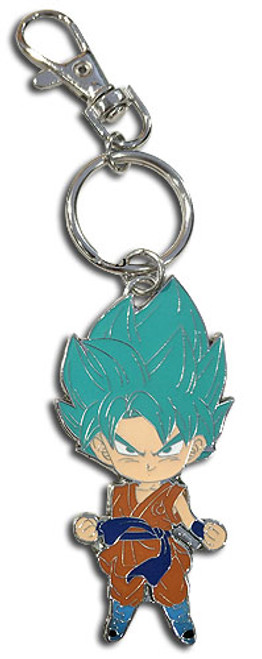 Dragon Ball Super SD SSGSS Goku Anime Metal Keychain GE-48163