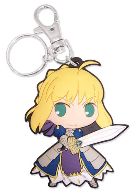 Fate Stay Night Saber SD Anime PVC Keychain GE-85159
