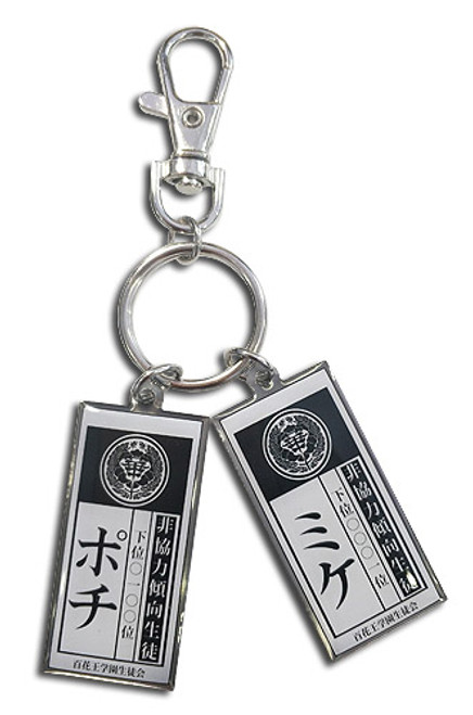 Kakegurui Label Cards Anime Metal Keychain GE-48283