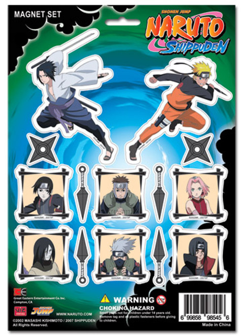 Naruto Shippuden Anime Magnet Set GE-8545