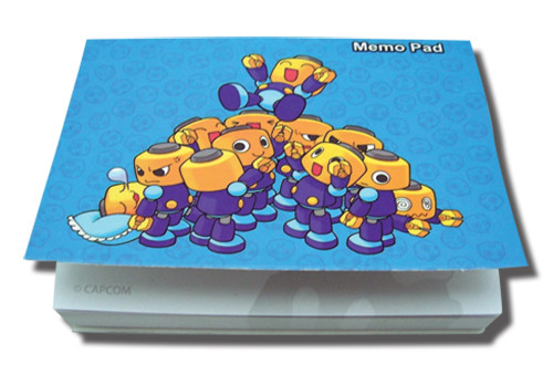 Mega Man Servbot Pile of Serbots Video Game Memo Pad GE-72037