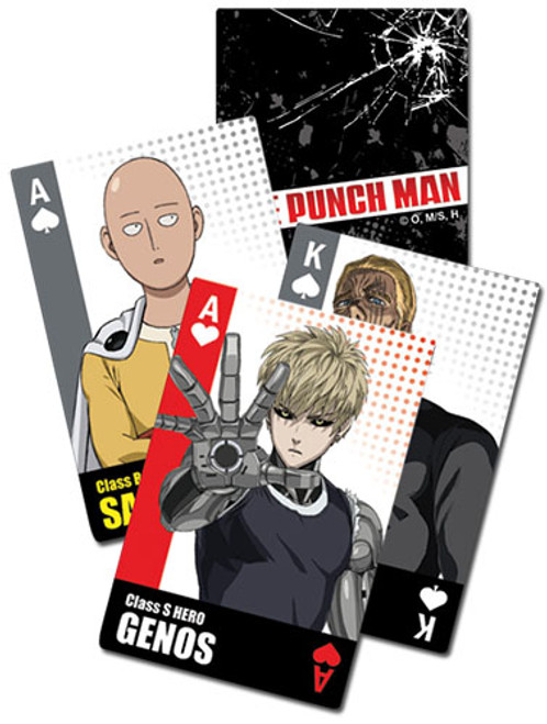 One Punch Man Bust Characters Anime Poker Playing Cards GE-51633