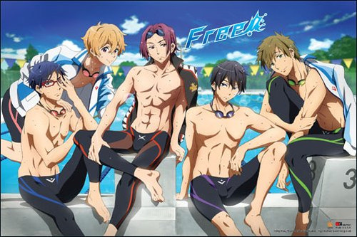 Free! Characters Swimsuit Anime Paper Poster GE-67031