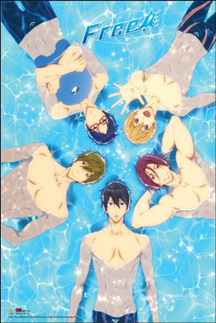 Free! Characters Floating In Water Anime Paper Poster GE-67032