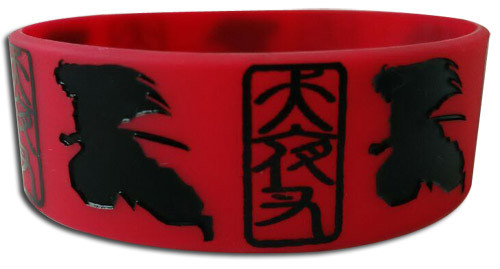 Inuyasha Silhouette Red Anime PVC Wristband GE-54070