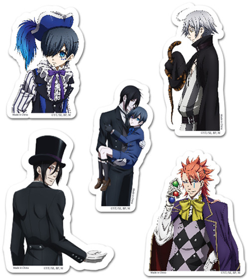 Black Butler Sebastian & Ciel Group Anime Sticker Set GE-55444