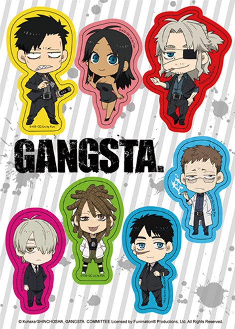 Gangsta SD Anime Sticker Set GE-55563