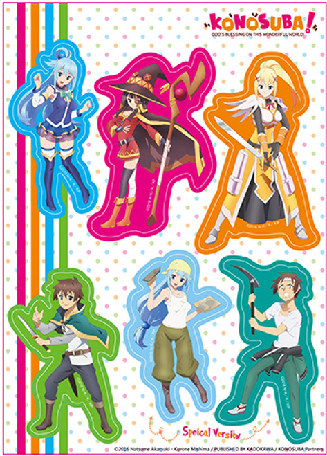 Konosuba Group 001 Anime Sticker Set GE-55614
