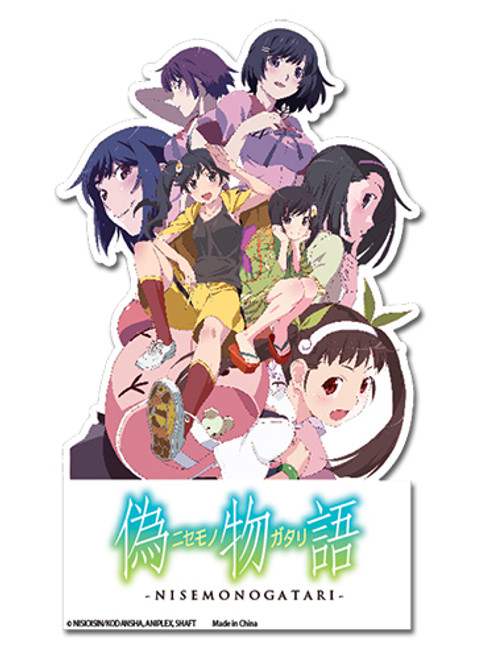 Nisemonogatari Characters Anime Sticker GE-55156