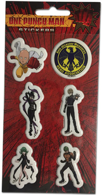 One Punch Man Group Anime Puffy Sticker Set GE-55499