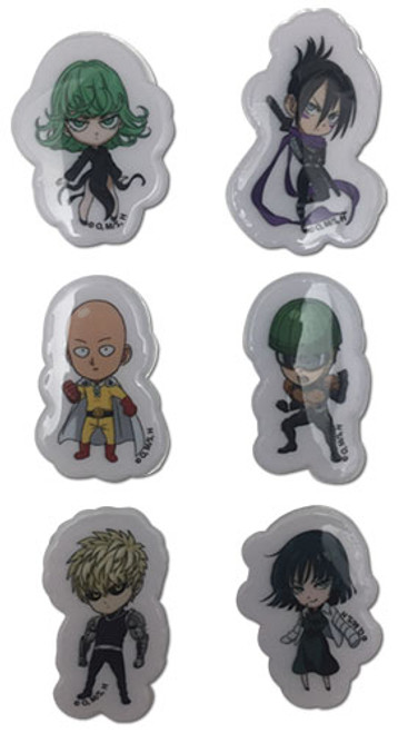 One Punch Man SD Group Anime Puffy Sticker Set GE-55498