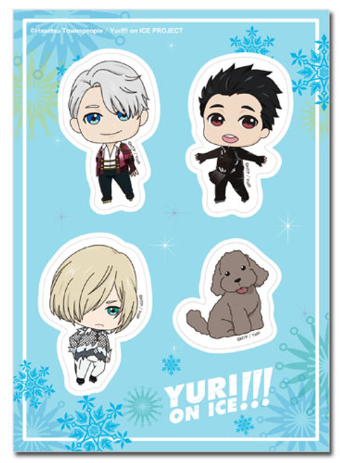 Yuri!!! On Ice Group SD Anime Sticker Set GE-55654