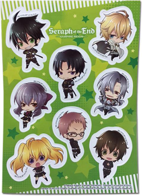 Seraph of The End Anime Sticker Set GE-55570