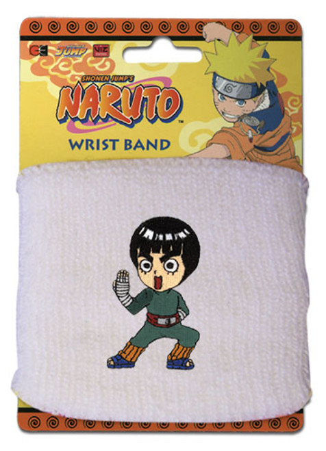 Naruto Rock Lee Anime White Wristband GE-7735