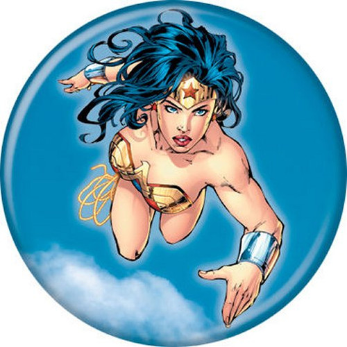 DC Comics Wonder Woman Blue Licensed 1.25 Inch Button 82598
