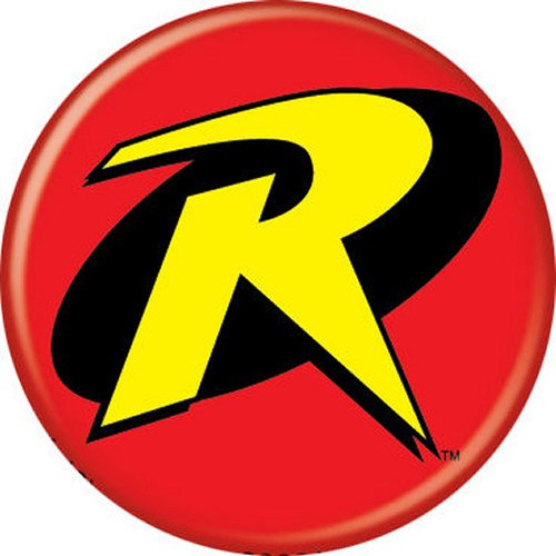 DC Comics Batman Robin Logo Symbol Licensed 1.25 Inch Button 82621