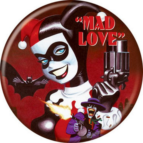 DC Comics Harley Quinn Mad Love Licensed 1.25 Inch Button 85635