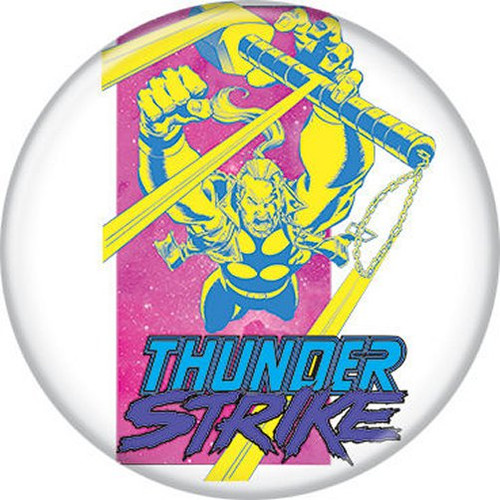 Marvel Comics Thunder Strike White Licensed 1.25 Inch Button 87418