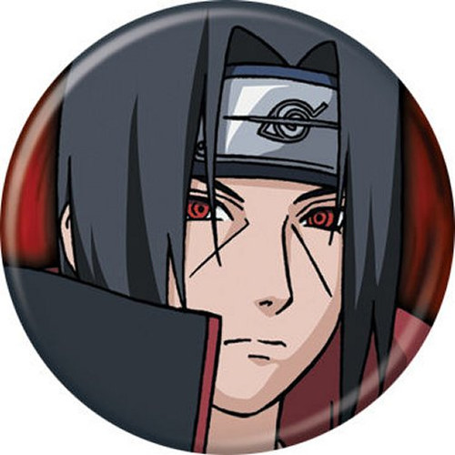 Naruto Shippuden Itachi Uchiha Licensed 1.25 Inch Button 85506
