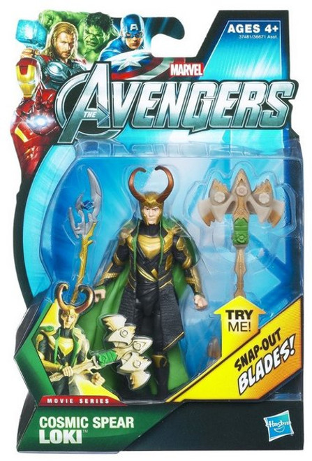 Marvel Comics Avengers Movie (2011) Cosmic Spear Loki Snap-Out Blades Action Figure