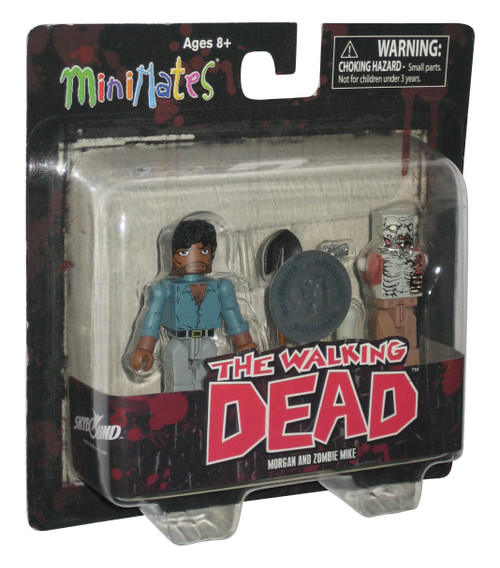 The Walking Dead Morgan & Zombie Mike MiniMates Figure Set