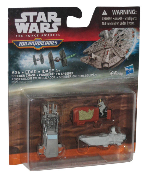 Star Wars The Force Awakens Micro Machines Speeder Chase Toy Set 3-Pack