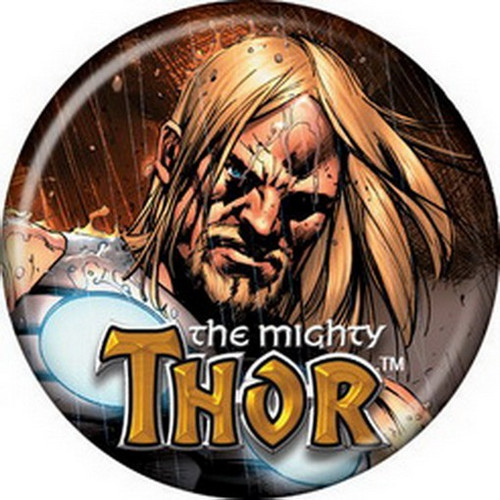 Marvel Comics The Mighty Thor Face Licensed 1.25 Inch Button 81893