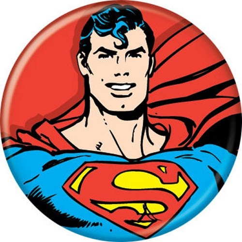 DC Comics Superman Close Up Cape Licensed 1.25 Inch Button 81086