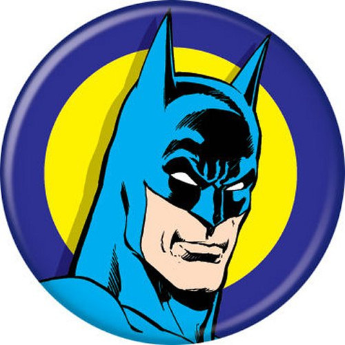 DC Comics Batman Blue & Yellow Licensed 1.25 Inch Button 81085