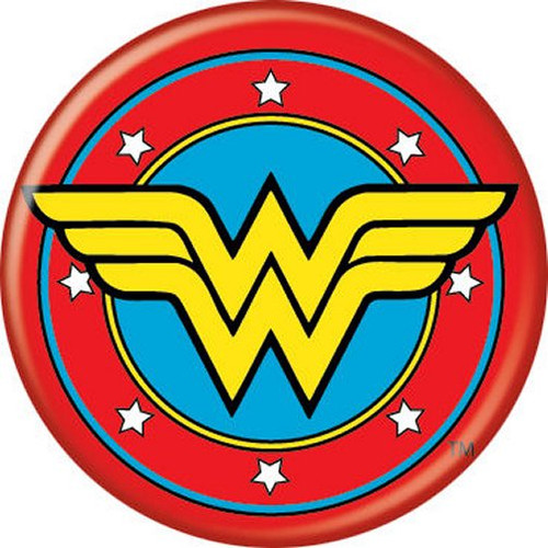 DC Comics Wonder Woman Logo Licensed 1.25 Inch Button 81076