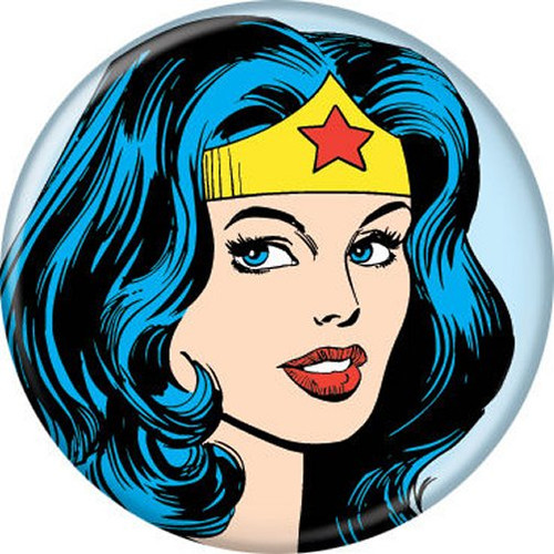 DC Comics Wonder Woman Head Shot Licensed 1.25 Inch Button 81073