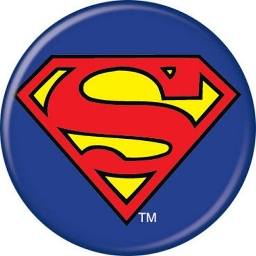 DC Comics Superman Logo Blue Licensed 1.25 Inch Button 81071