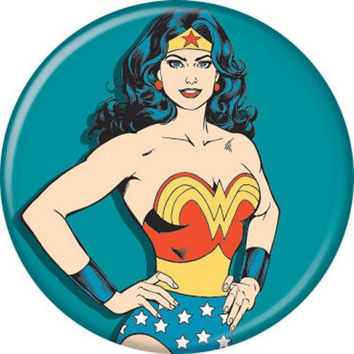 DC Comics Wonder Woman Teal Licensed 1.25 Inch Button 82597
