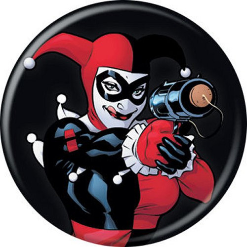 DC Comics Batman Harley Quinn Popgun Licensed 1.25 Inch Button 84165