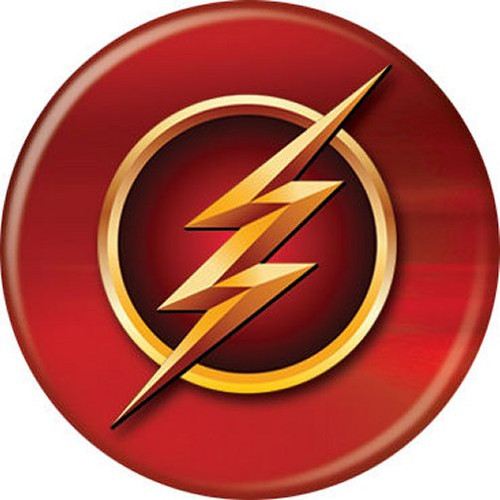 DC Comics The Flash Logo Symbol Licensed 1.25 Inch Button 84362