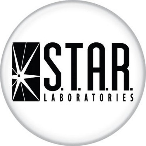 DC Comics The Flash TV Star Labs Logo Symbol Licensed 1.25 Inch Button 84374