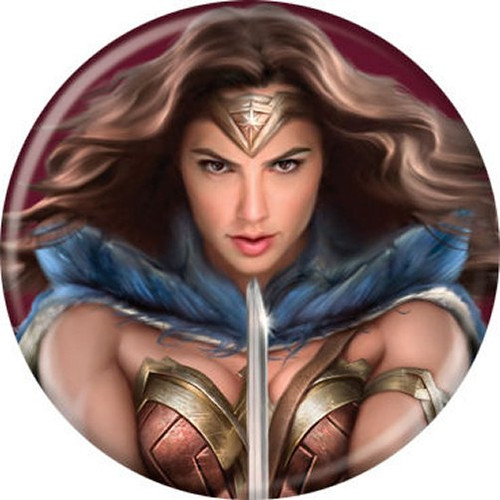 DC Comics Wonder Woman Sword Licensed 1.25 Inch Button 85017