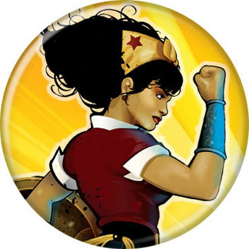 DC Comics Wonder Woman Yellow Licensed 1.25 Inch Button 86107